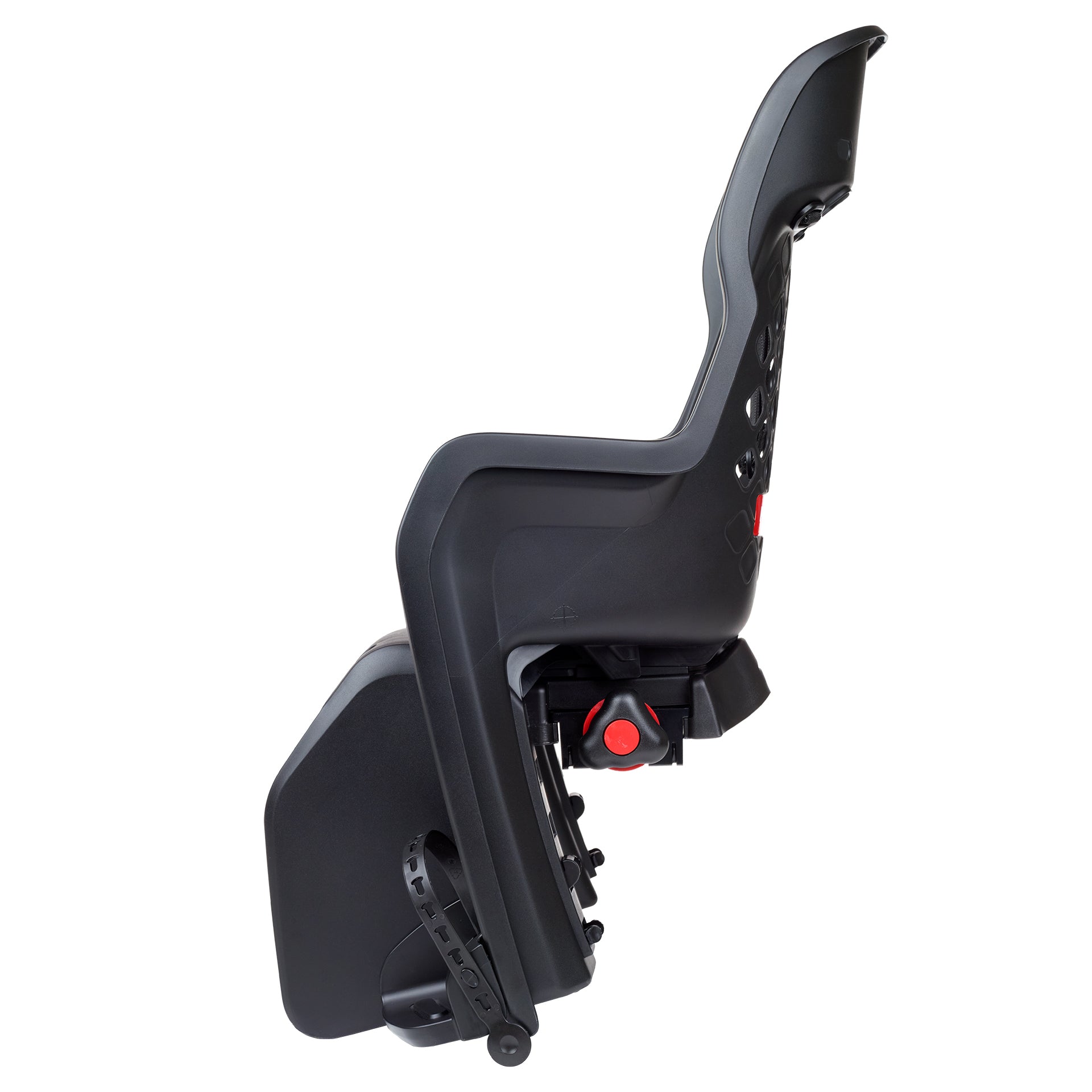 Kinderzitje achter Polisport Joy - BLACK EDITION - met  dragerbevestiging (CFS)