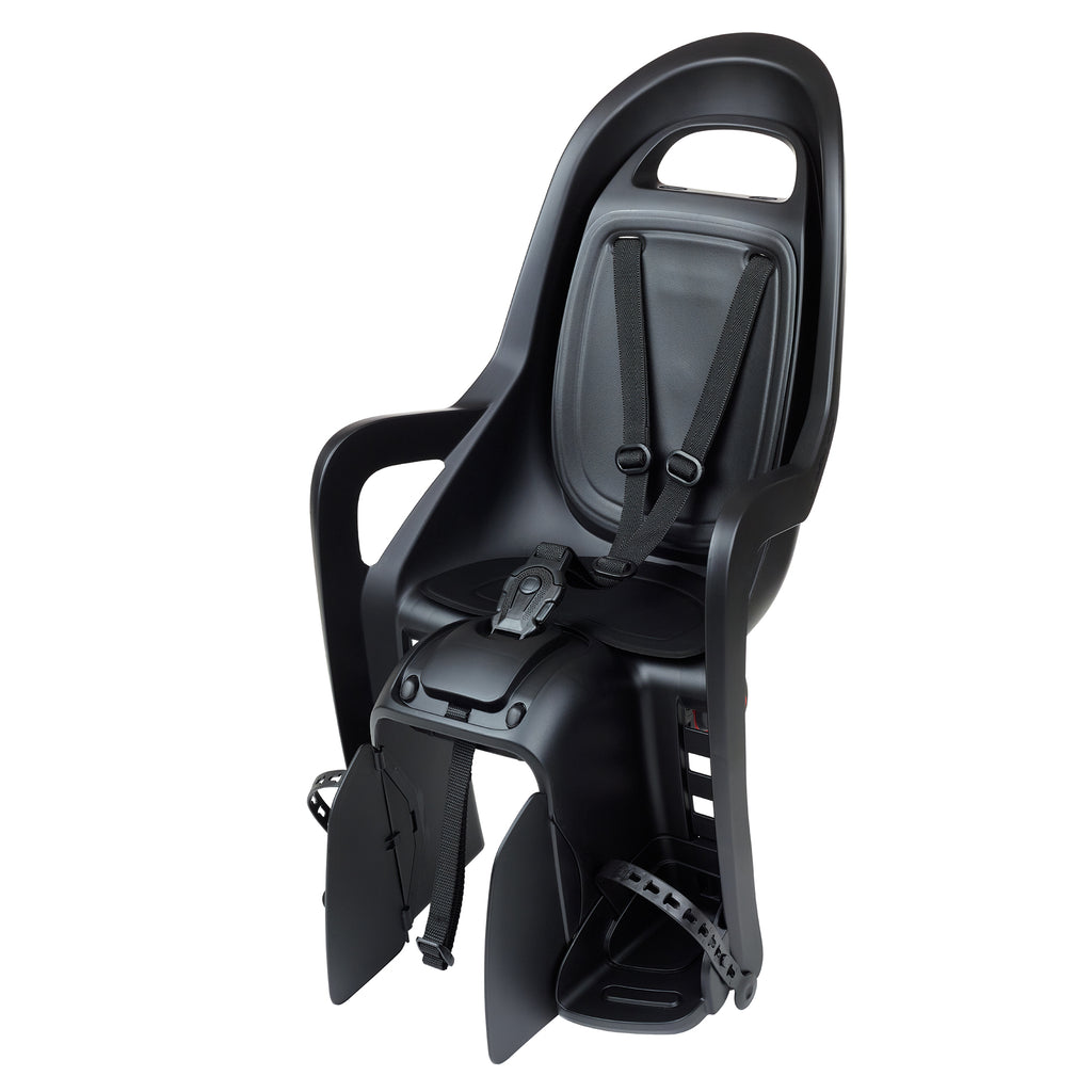 Kinderzitje achter Polisport Groovy - BLACK EDITION - met dragerbevestiging (CFS)