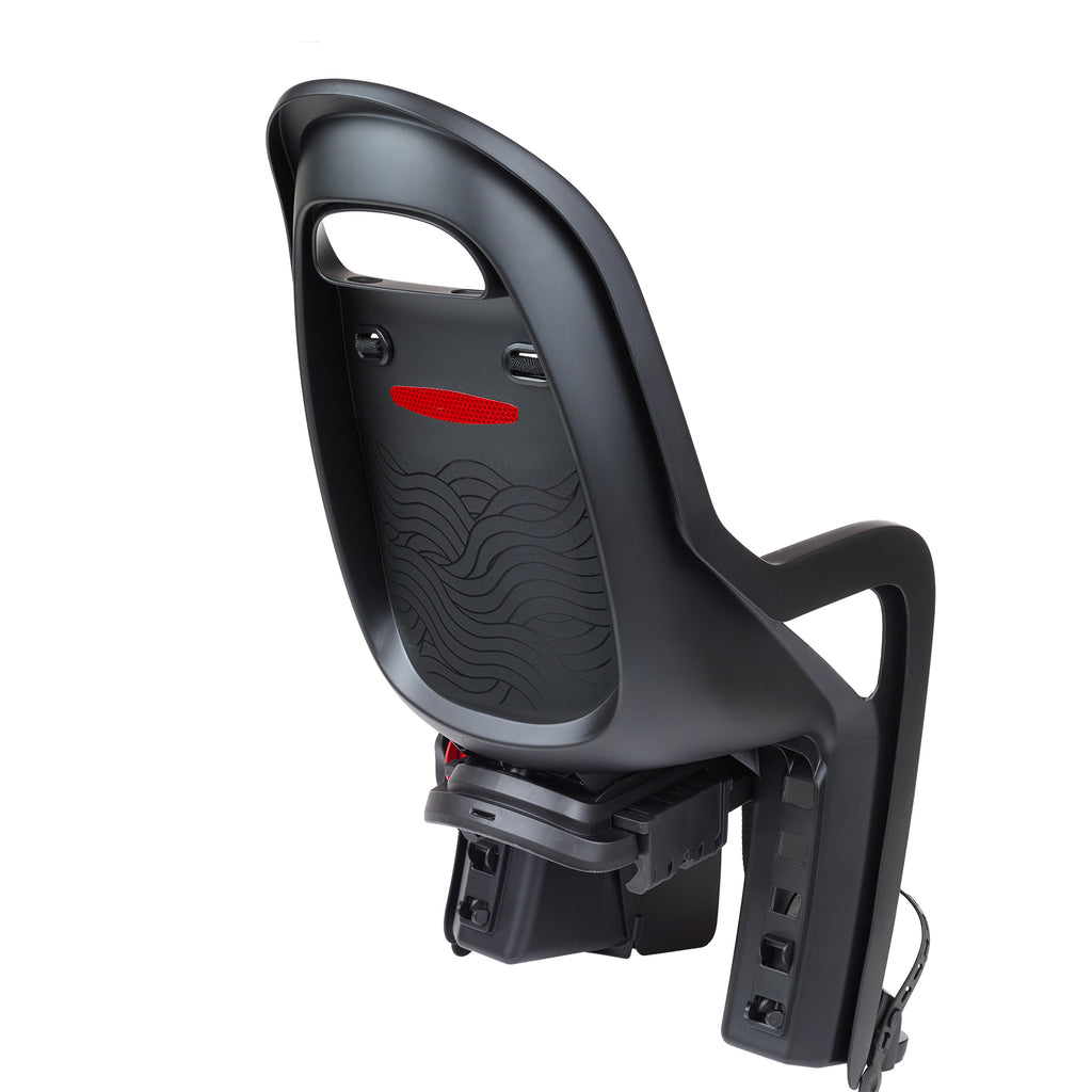 Kinderzitje achter Polisport Groovy - BLACK EDITION - met dragerbevestiging (CFS)