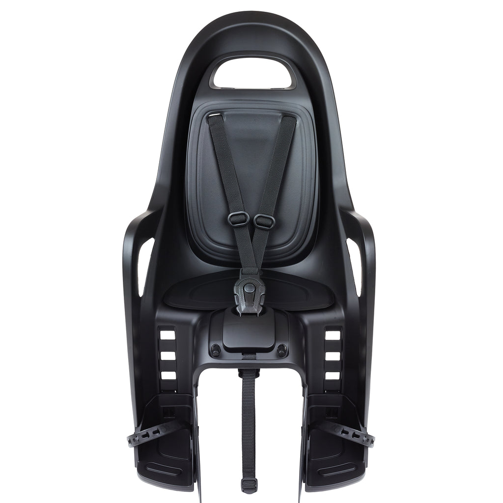 Kinderzitje achter Polisport Groovy - BLACK EDITION - met dragerbevestiging (CFS)