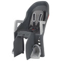 Kinderzitje achter Polisport Guppy Maxi+ met dragerbevestiging (CFS) - donkergrijs / zilver