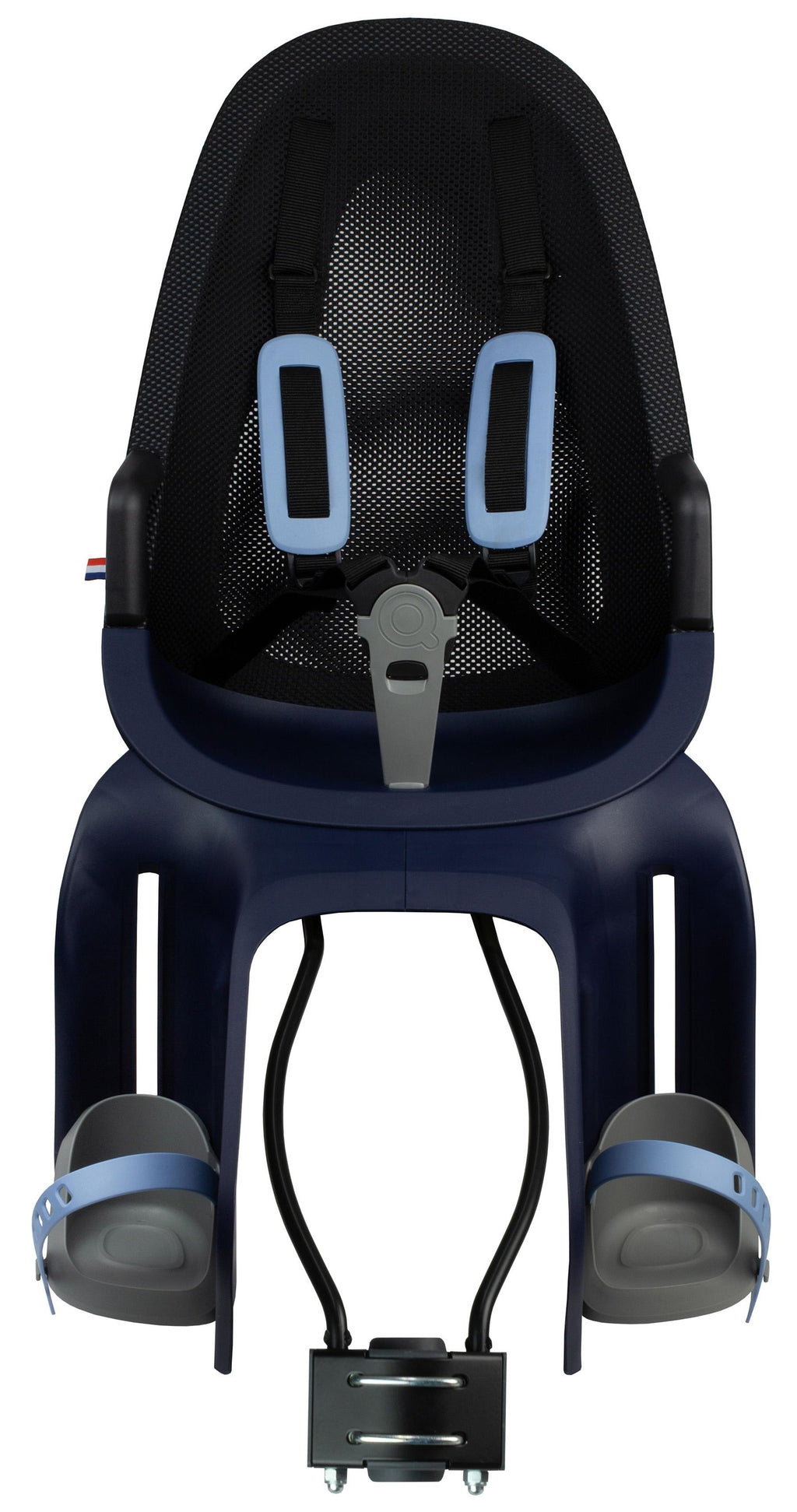 Kinderzitje achter Qibbel Air met framebevestiging (FF) - denim blue