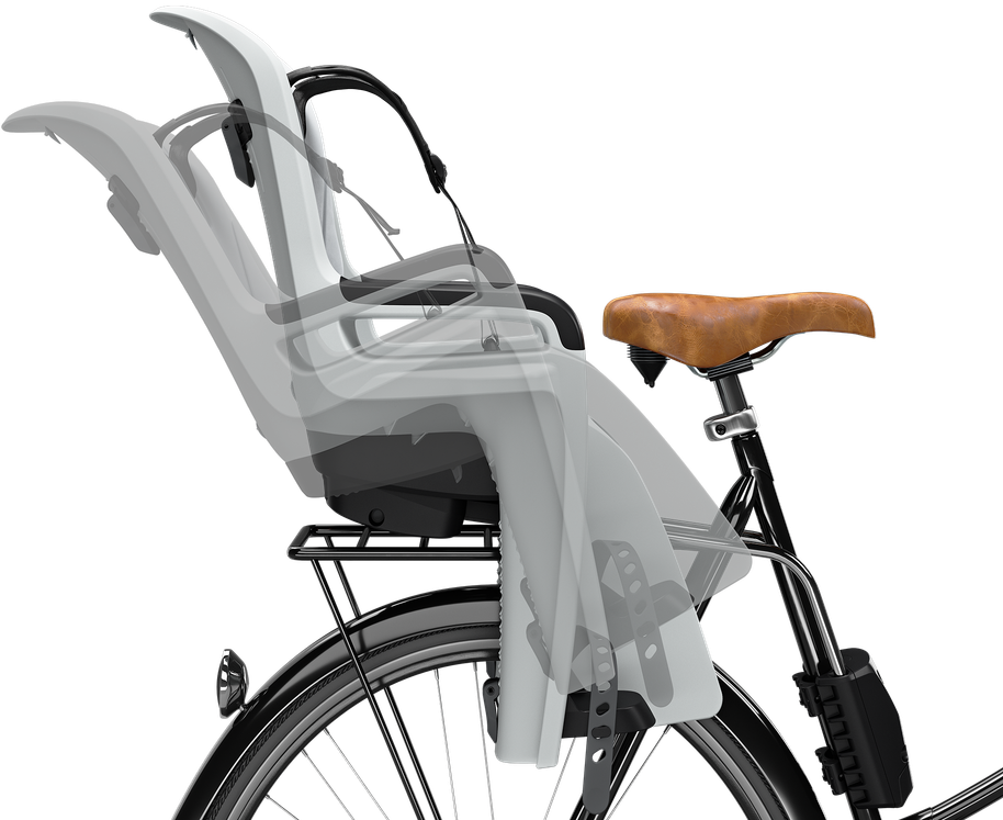 Kinderzitje achter Thule Ride Along 2 voor framebevestiging - light grey