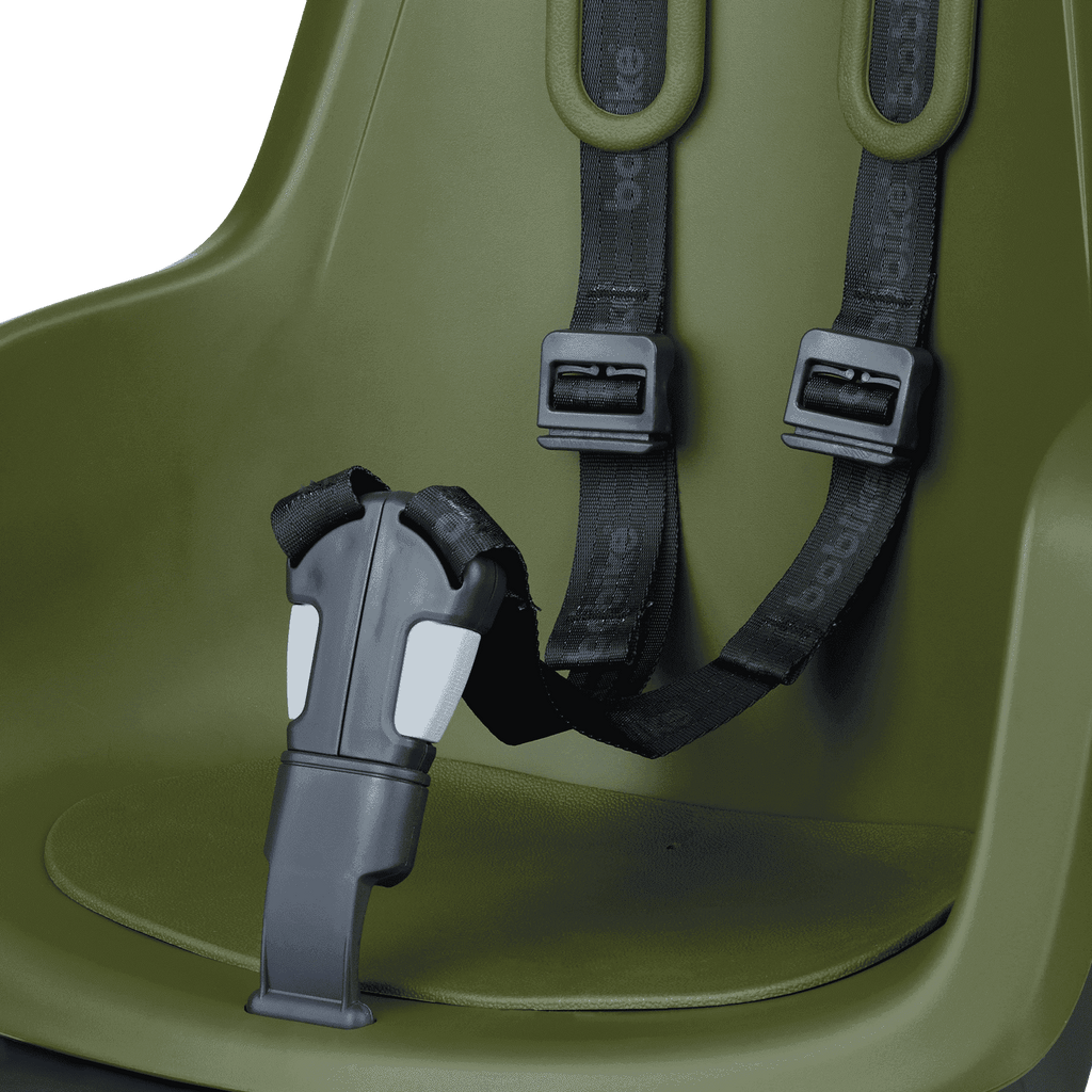 Kinderzitje achter Bobike One Maxi 1P & EB-D met frame- en dragerbevestiging - olive green
