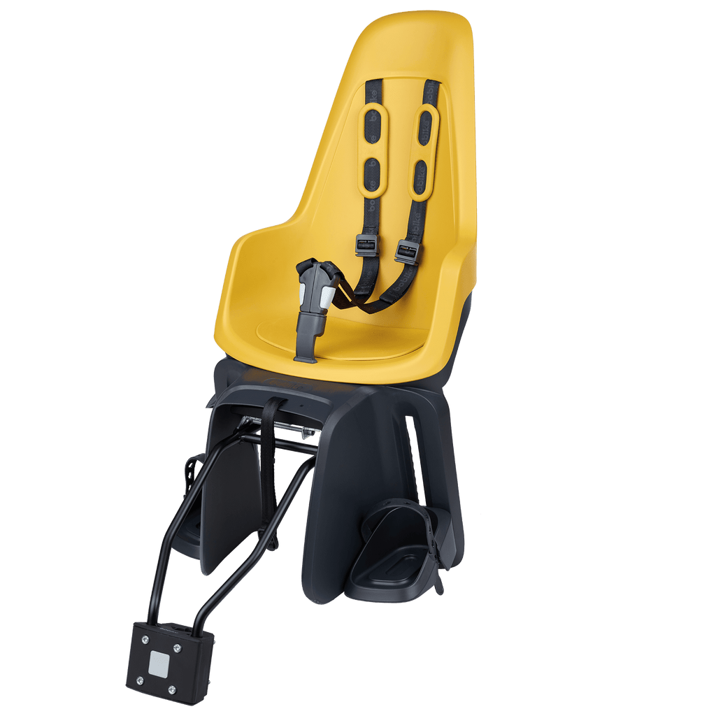 Kinderzitje achter Bobike One Maxi 1P & EB-D met frame- en dragerbevestiging - mighty mustard