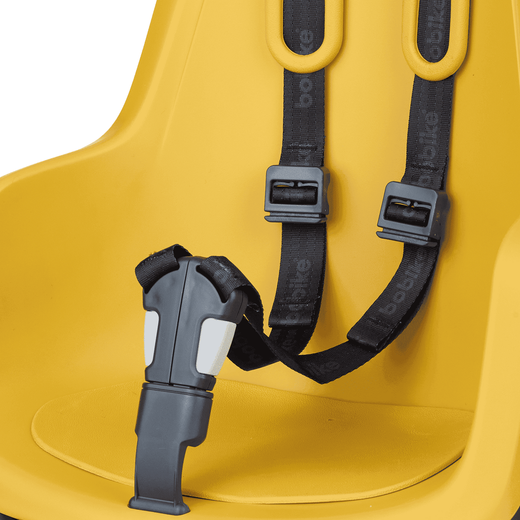 Kinderzitje achter Bobike One Maxi 1P & EB-D met frame- en dragerbevestiging - mighty mustard