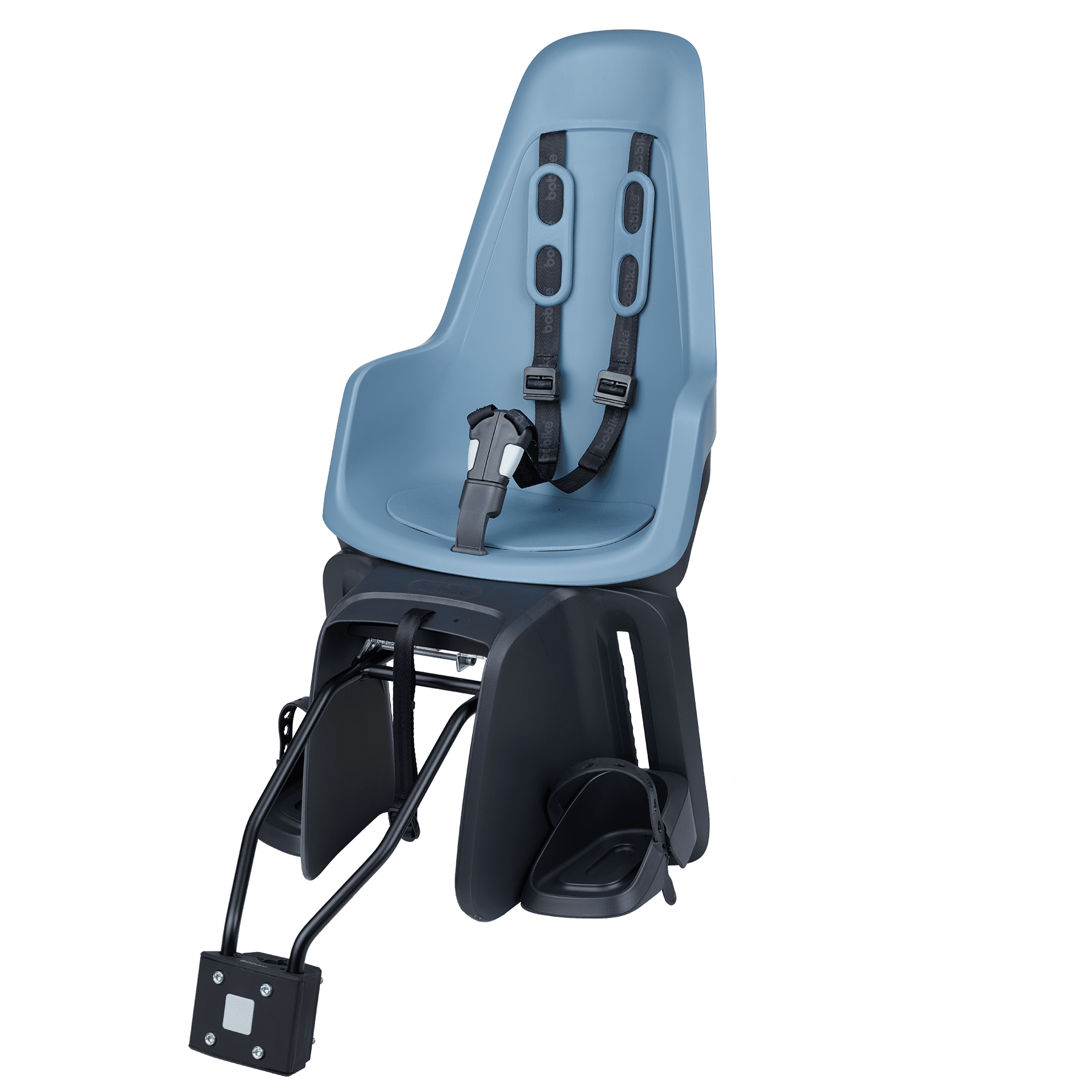Kinderzitje achter Bobike One Maxi 1P & EB-D met frame- en dragerbevestiging - citadel blue