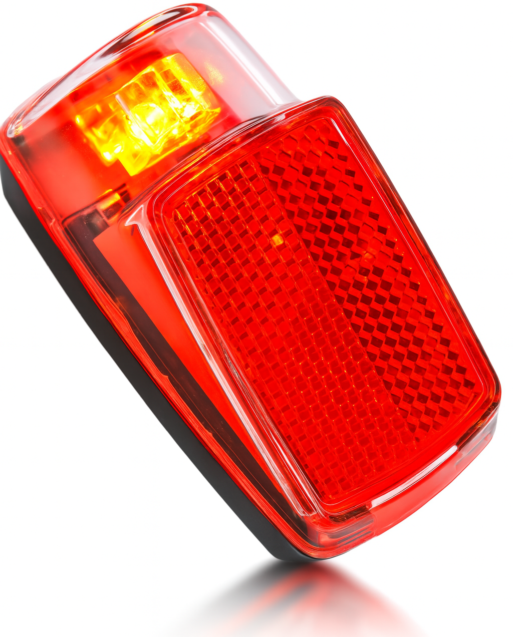 Achterlicht spatbord Edge Vida - 1 led -  inclusief batterijen (bulk verpakking)