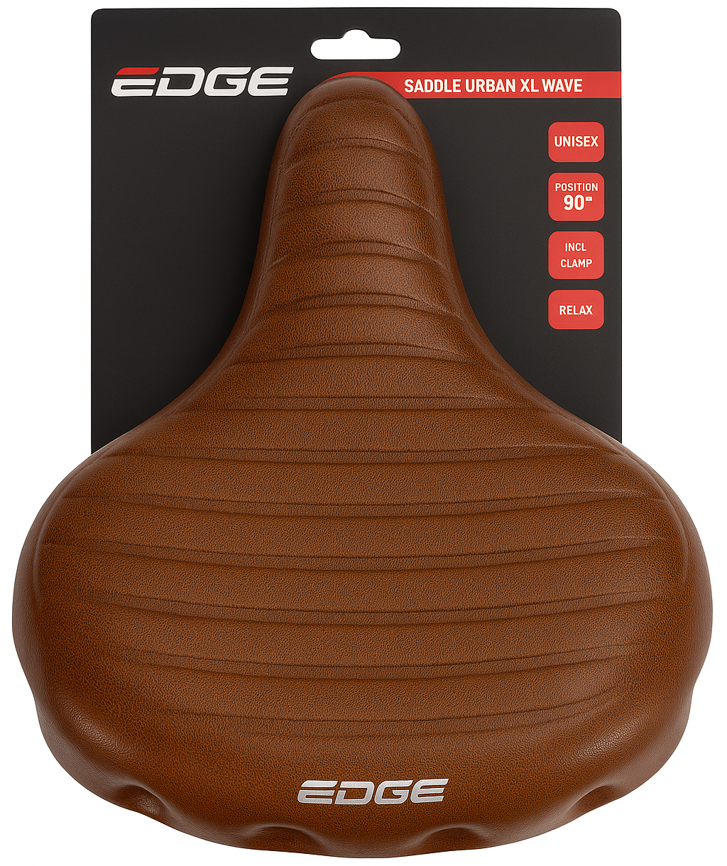 Fietszadel Edge Urban XL Wave - bruin