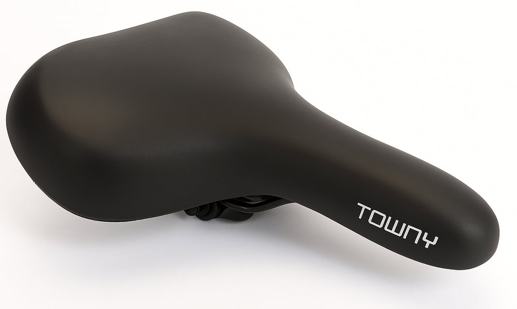 Fietszadel Edge Towny met memory foam - zwart