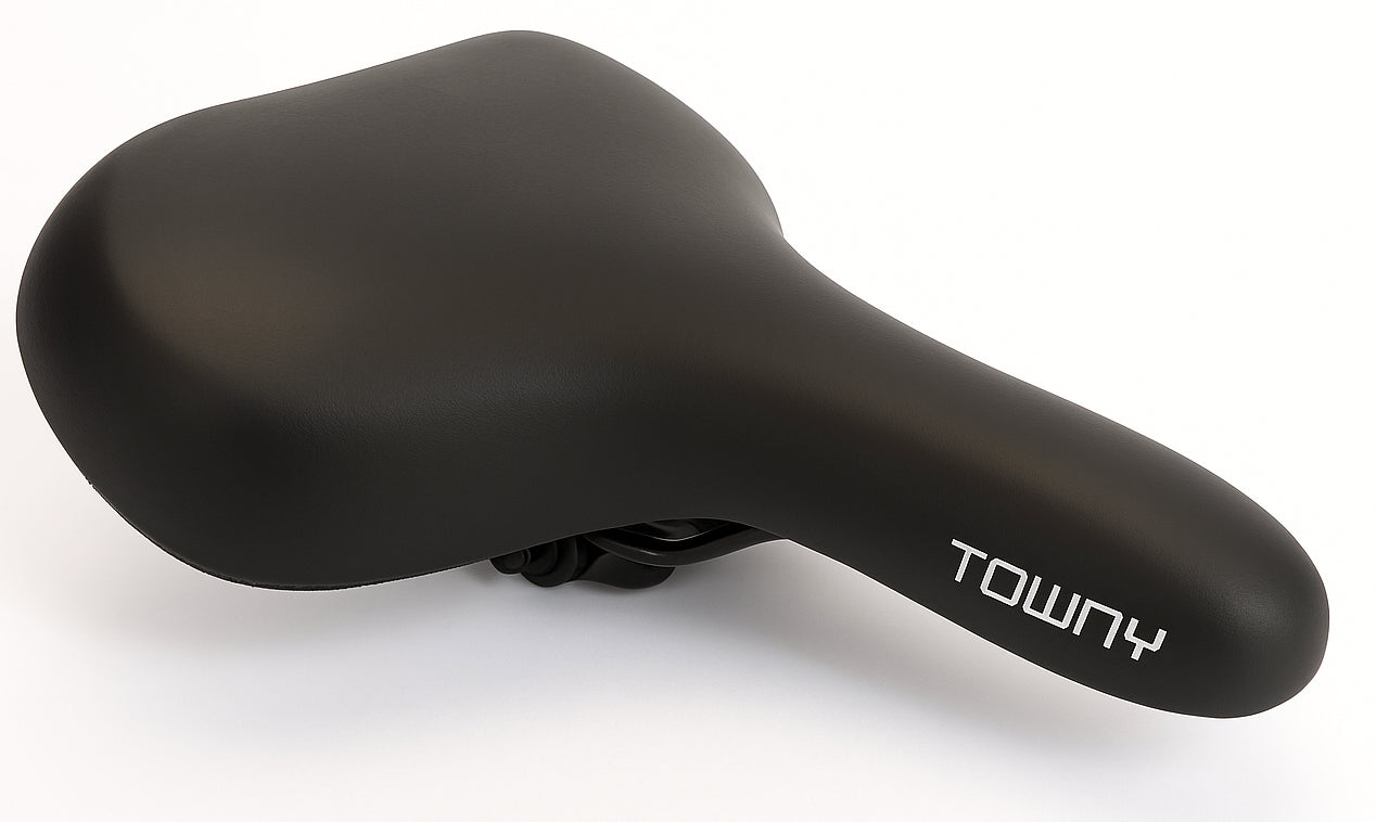 Fietszadel Edge Towny met memory foam - zwart