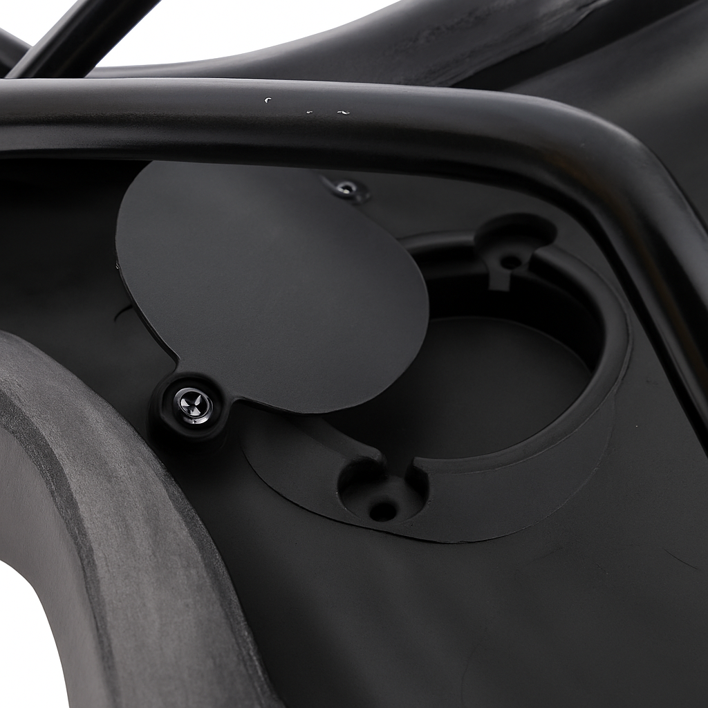 Fietszadel E-bike Edge Electra met handgreep en opbergruimte voor de Apple Air Tag - zwart