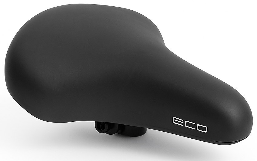 Fietszadel Edge City Eco - zwart (werkplaatsverpakking)