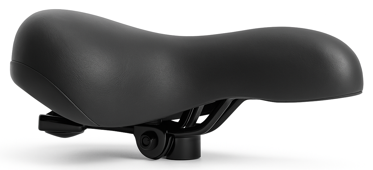 Fietszadel Edge City Soft incl. zadelstrop - zwart