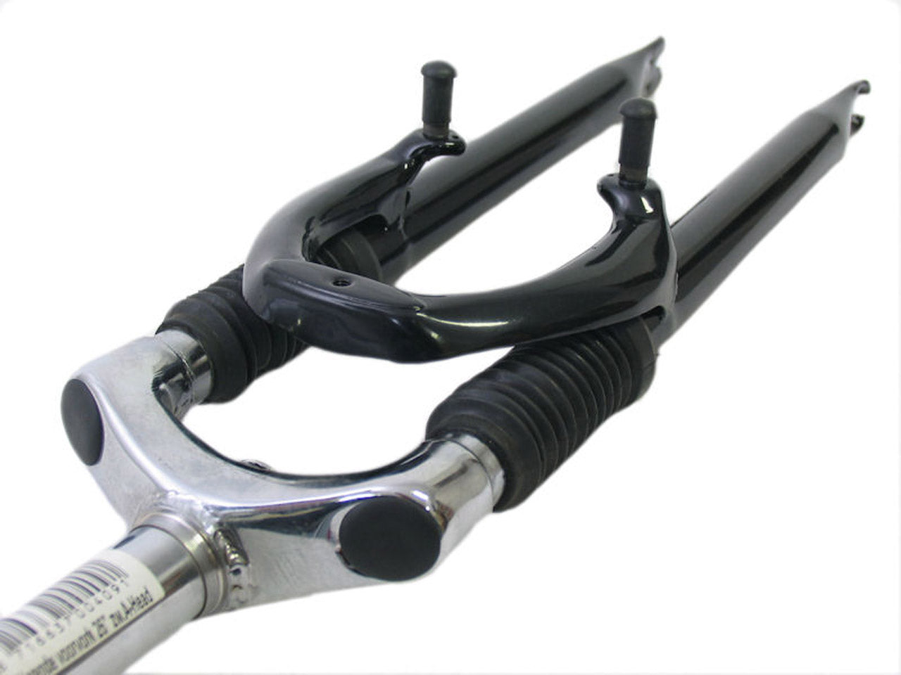 Verende voorvork 26" ahead met 1 1-8" vorkbuis - V-brake remnokken - zwart / zilver
