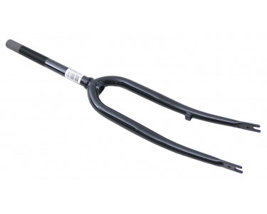 Voorvork 28" met 1 1/8" vorkbuis - trommelremnok - glanzend zwart