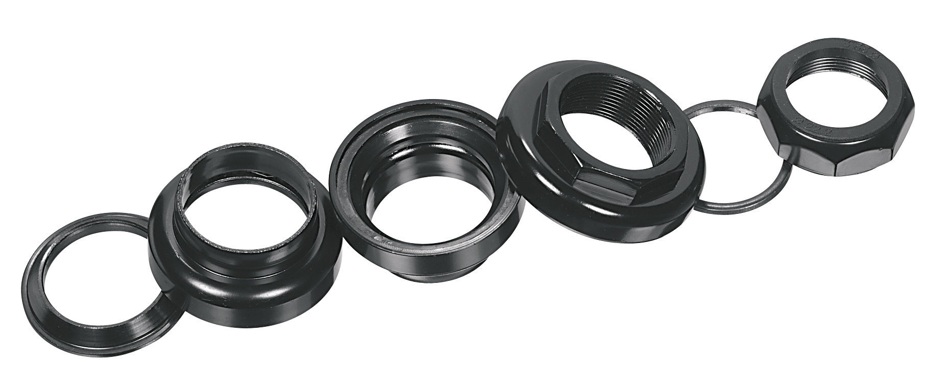 Balhoofdset 1" Ergotec S101GK met draad - zwart