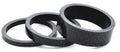 Balhoofd spacerset 1-1/8" (ø28.6) 3-delig 3/5/10mm Carbon