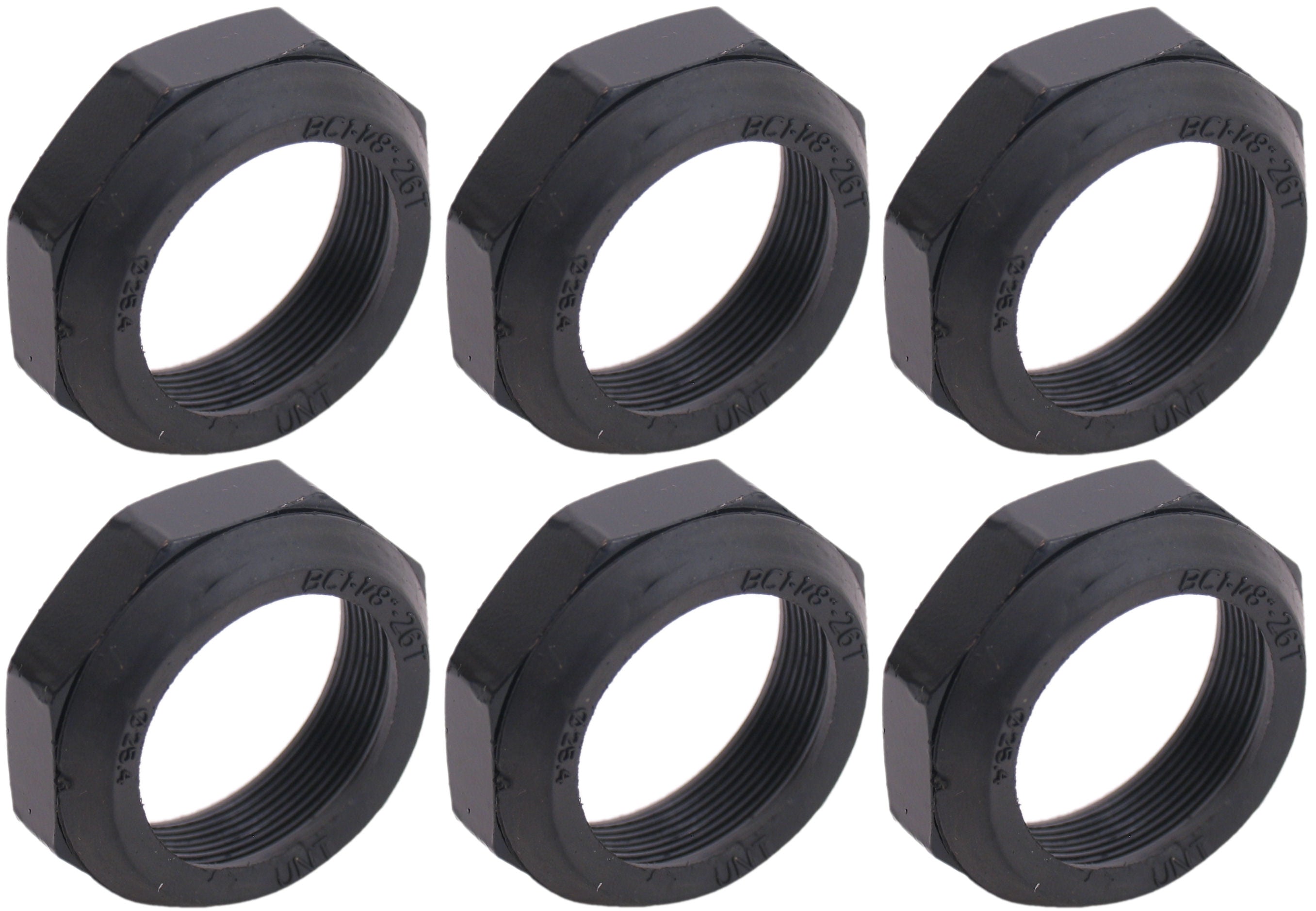 Balhoofdmoer Bofix 1"-1/8" - zwart (6 stuks)