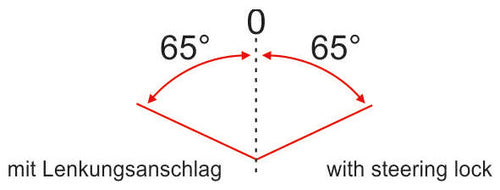 Balhoofdset Ergotec A118AC-ES ahead met 65° stuurblokkade 1 1/8" zonder draad  - zwart