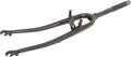 Voorvork hybride 28" met 1 1/8" vorkbuis - V-brake remnok en dynamohaak - zwart