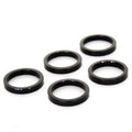 Ahead spacer 1-1/8" 5 mm - zwart (5 stuks)