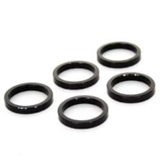Ahead spacer 1-1/8" 5 mm - zwart (5 stuks)