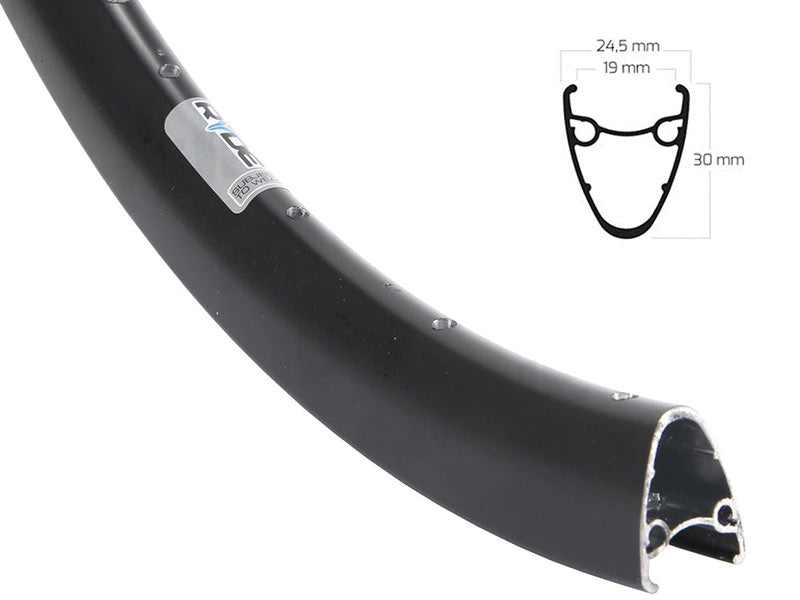 Velg Ryde Dutch 19 - 28" / 622 x 19C aluminium 36 gaats disc - zwart