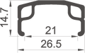 Voorwiel Rodi 28" / 622*21 Parallex - zilver