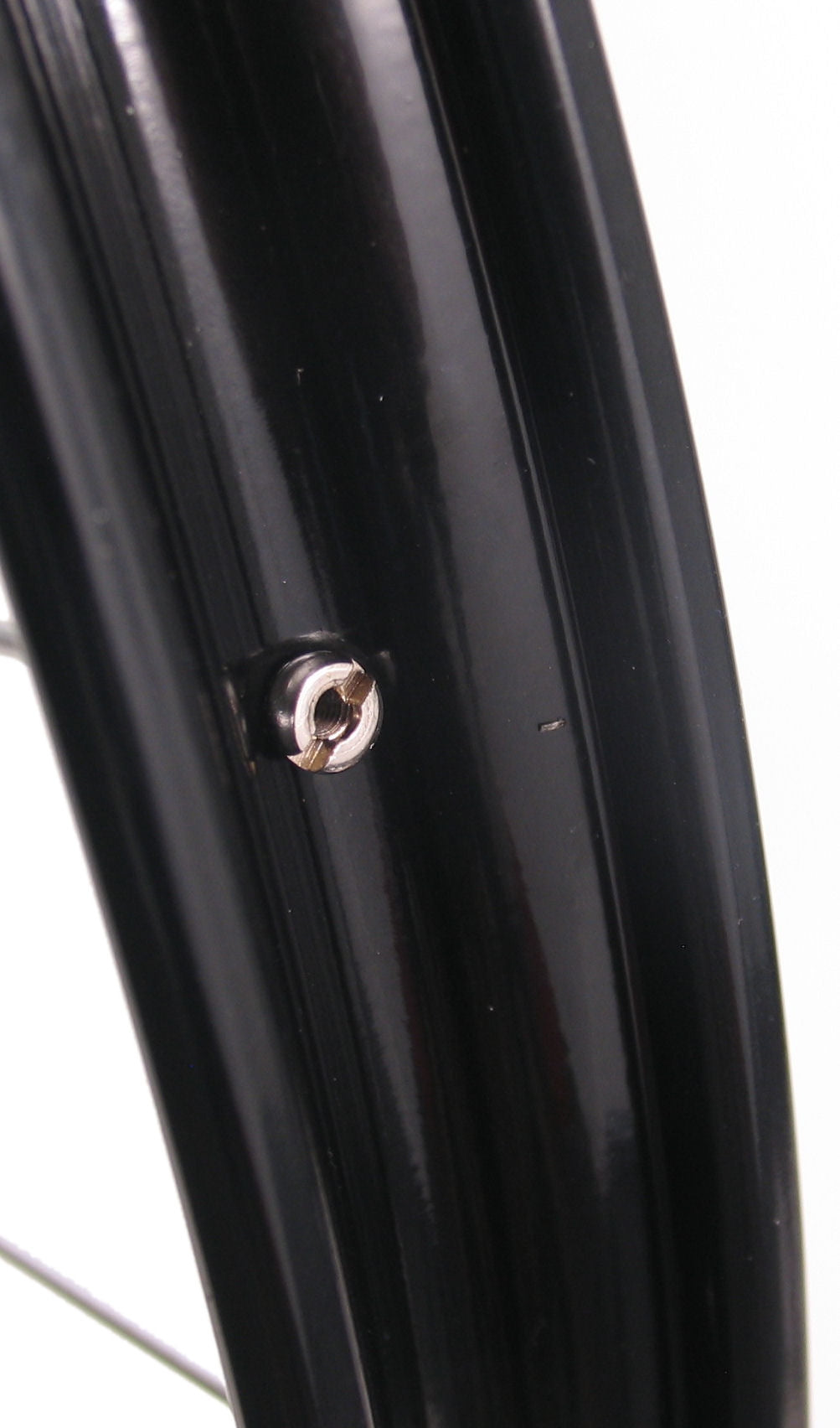 Voorwiel 28 x 1 1/2" - aluminium Ryde velg - verchroomde naaf - zwart
