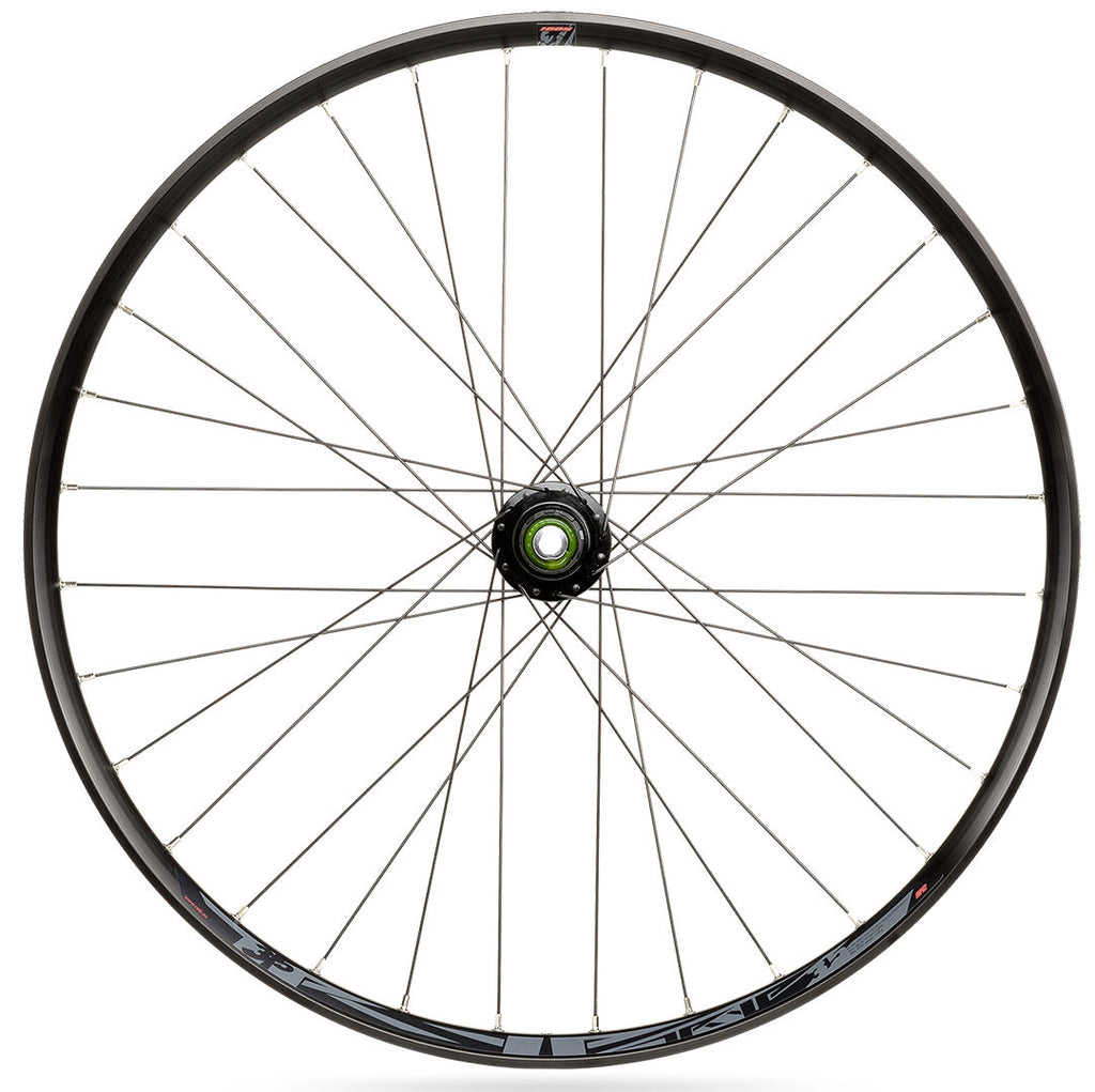 Wielset Rodi TRYP 35 27.5" / 650B met boost steekas 15x110 en 12x148 - 6 bouts remschijfbevestiging - 8/9/10/11 speed - zwart