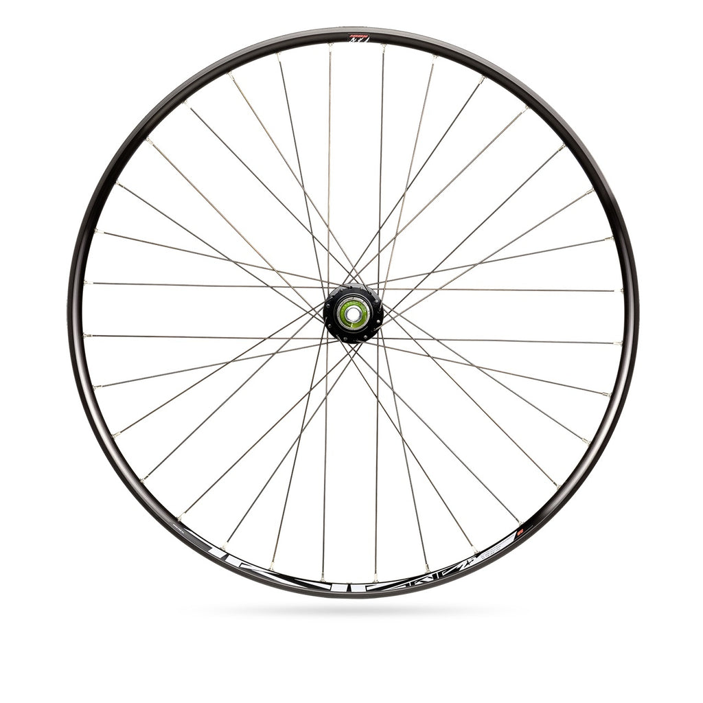 Wielset Rodi TRYP 25 27.5" voorwiel steekas 15x100 en achterwiel snelspanner 9x135 - 6 bouts remschijfbevestiging - 8/9/10/11 speed - zwart