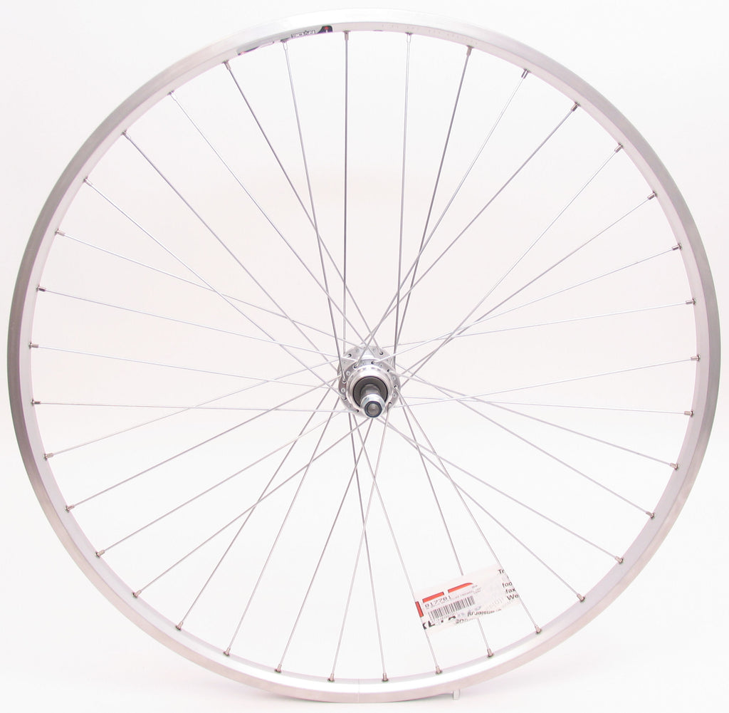 Achterwiel 28 x 1/4"  ZAC19 Freewheel vast - zilver
