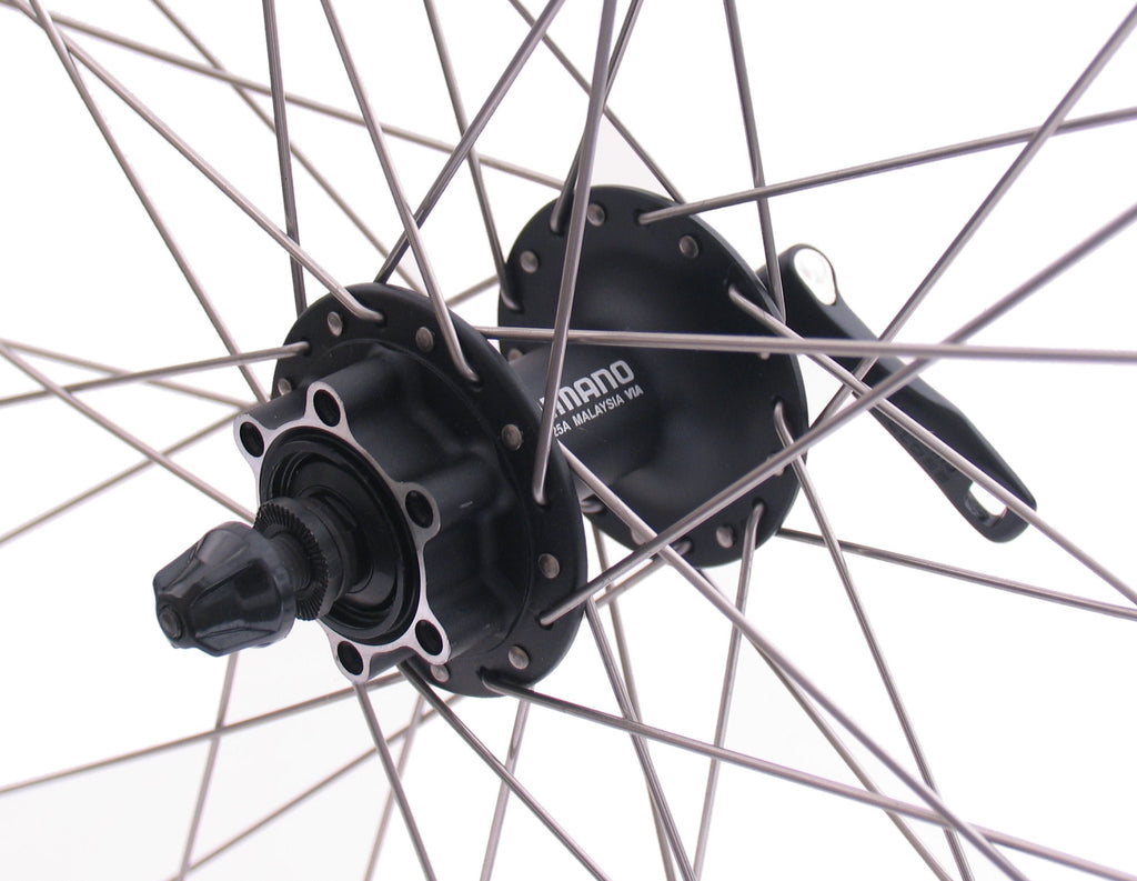 Voorwiel 28/29" / 622x19C Ryde Andra 30 velg met Shimano FH-M525 naaf voor 6 bouts remschijf - zwart