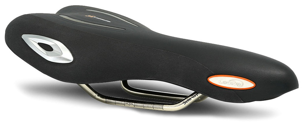 Fietszadel Selle Royal Lookin Athletic Stracciatella - All Journeys - Zwart
