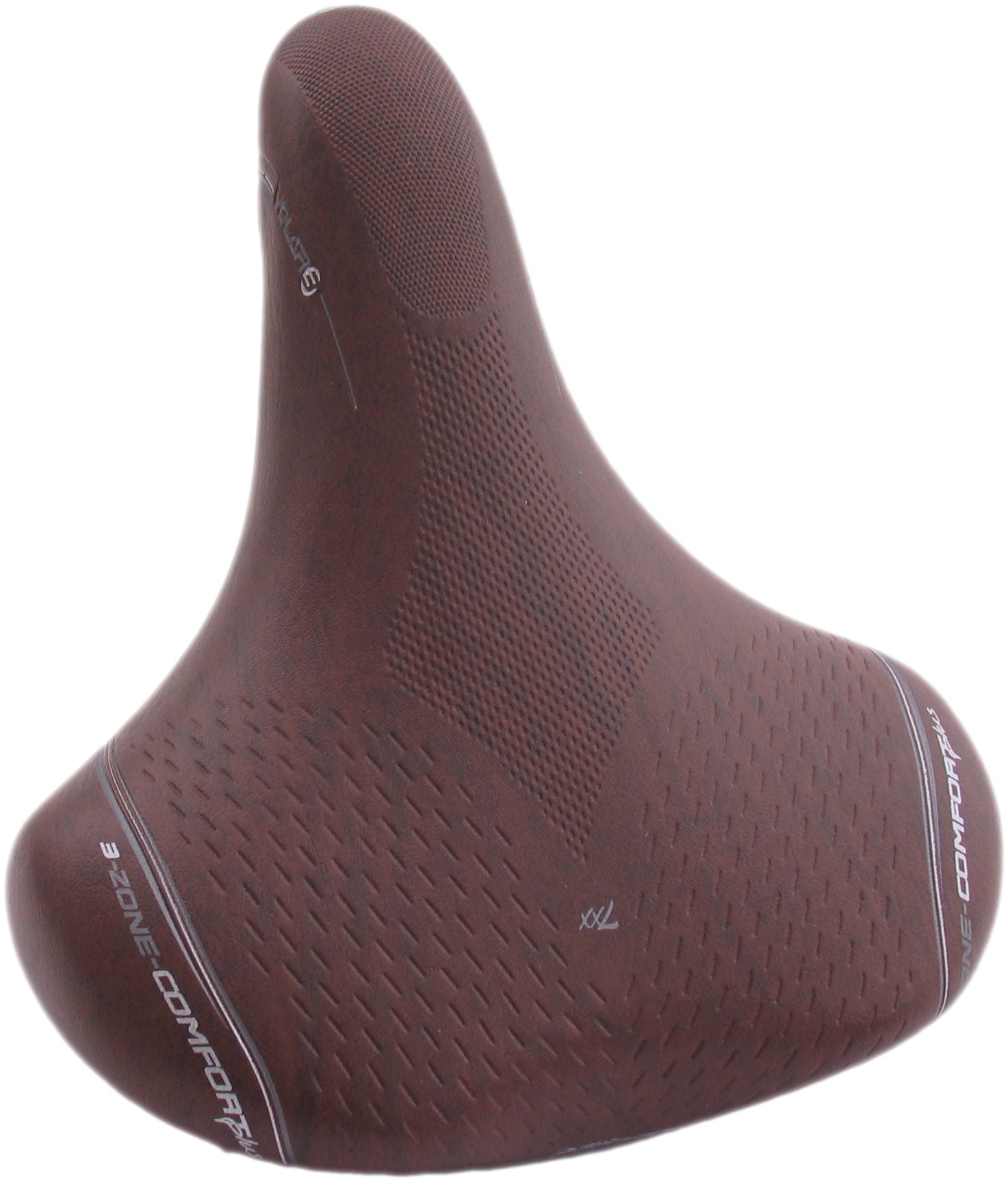 Fietszadel Selle Bassano Volare XXL BigCity met elastomeer demping - bruin