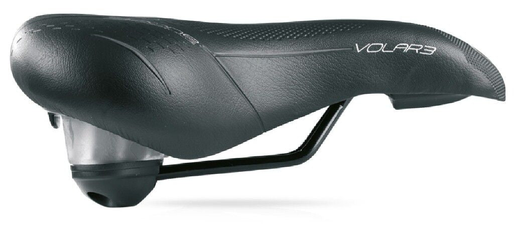 Fietszadel Selle Bassano Volare XXL BigCity met elastomeer demping - zwart