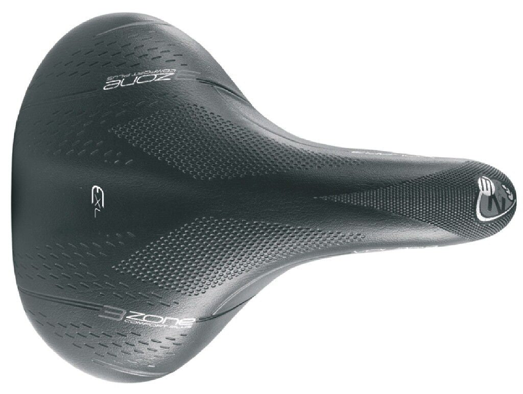 Fietszadel Selle Bassano Volare XXL BigCity met elastomeer demping - zwart