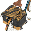 Gerecyclede dubbele fietstas Urban Proof 40 liter - grijs/geel