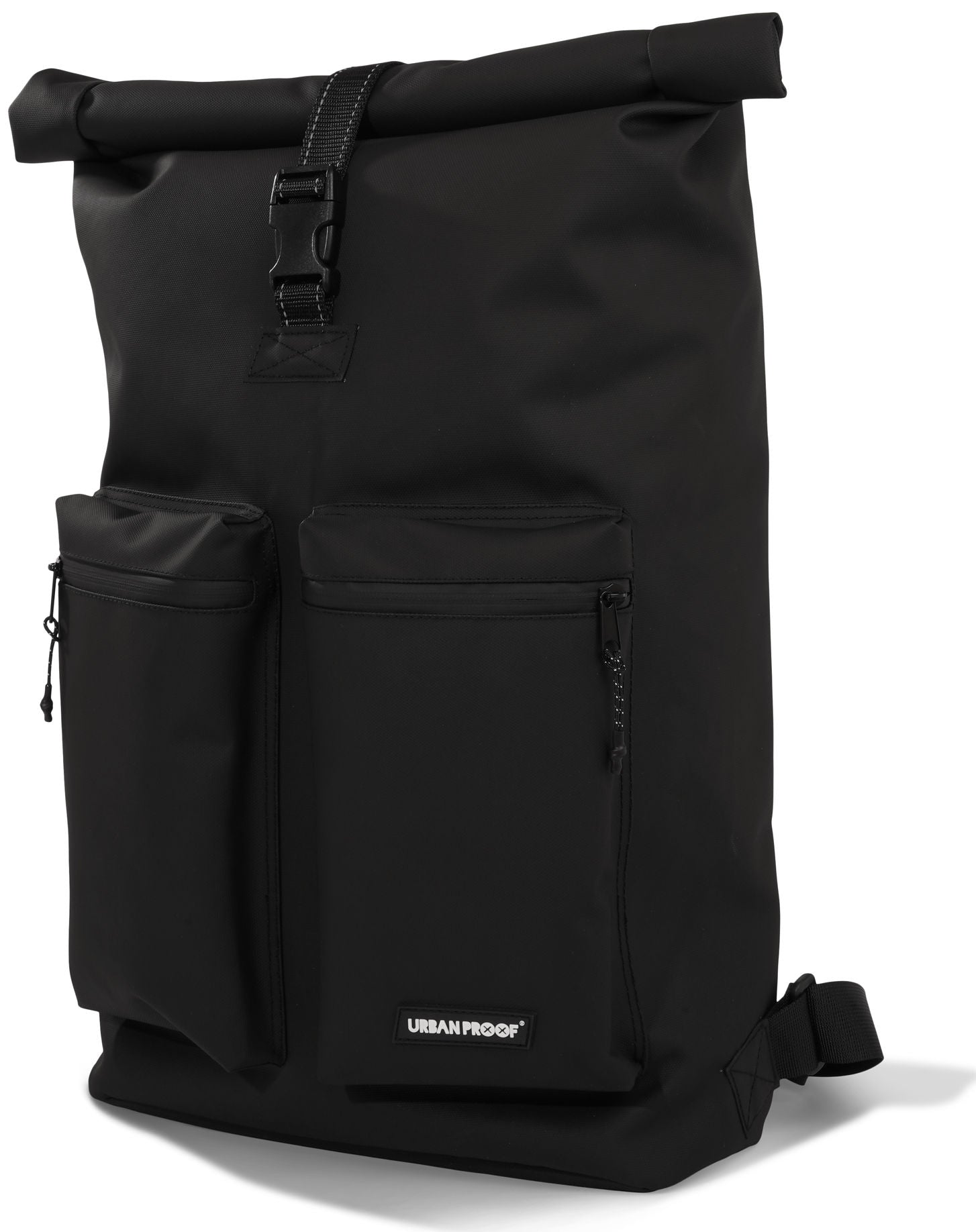 Gerecyclede shopper fietstas Urban Proof Rolltop Backpack 20 liter  34 x 13 x 46 cm - zwart