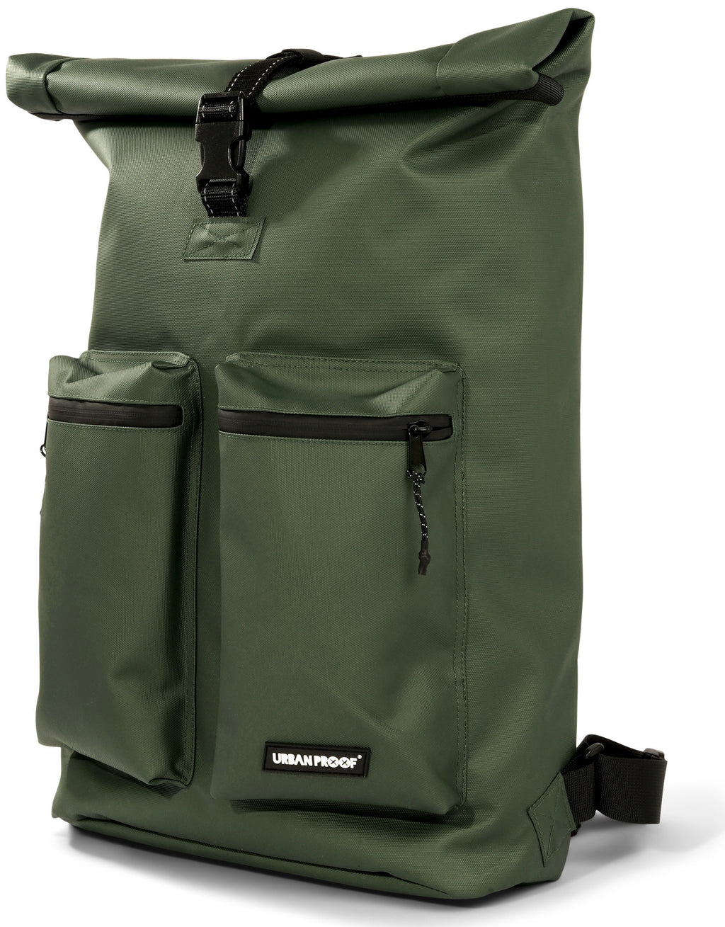 Gerecyclede shopper fietstas Urban Proof Rolltop Backpack 20 liter  34 x 13 x 46 cm - groen