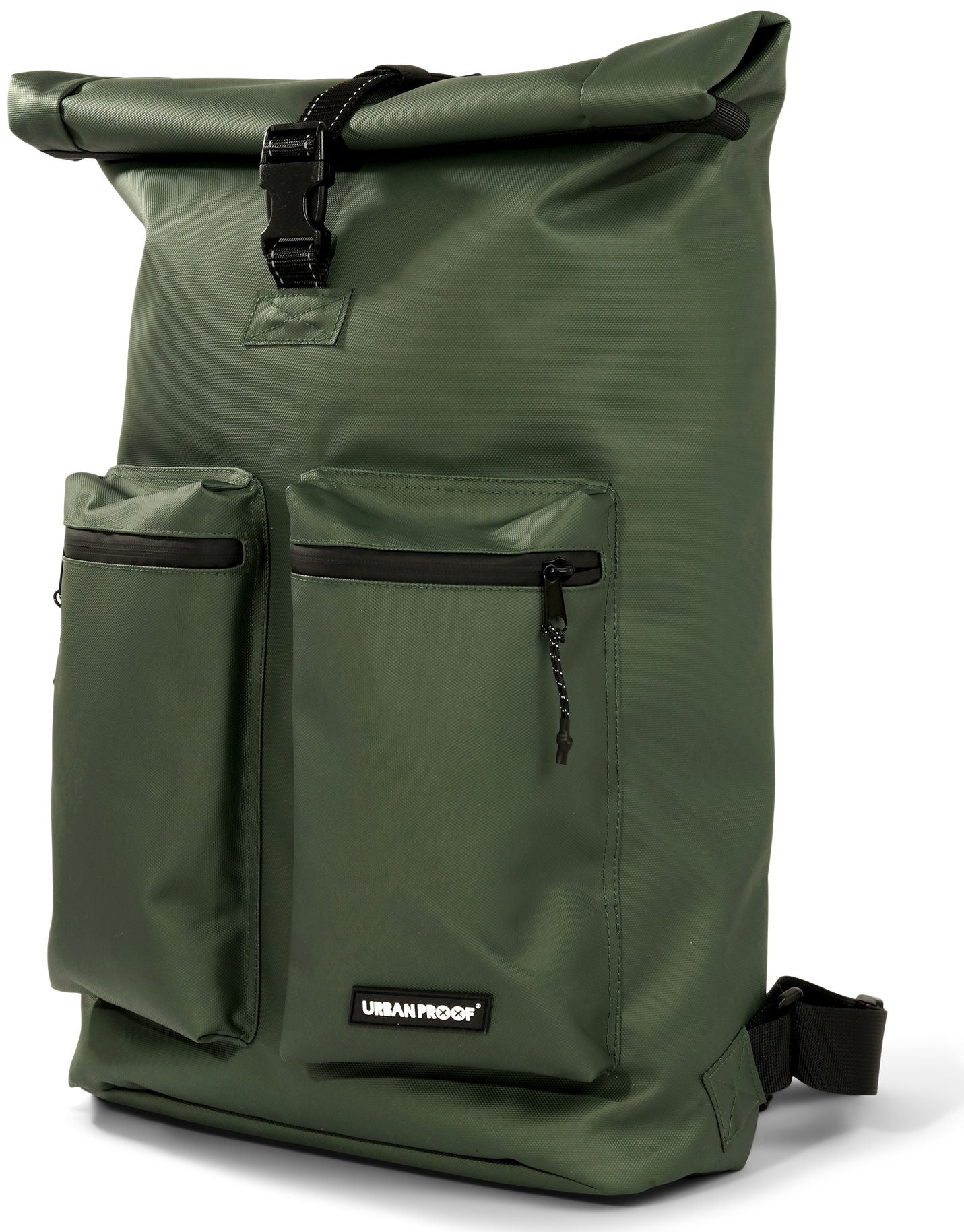 Gerecyclede shopper fietstas Urban Proof Rolltop Backpack 20 liter  34 x 13 x 46 cm - groen