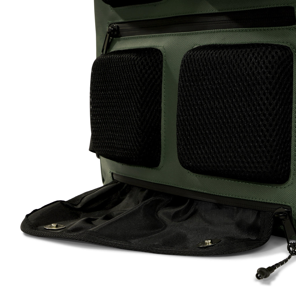 Gerecyclede shopper fietstas Urban Proof Rolltop Backpack 20 liter  34 x 13 x 46 cm - groen