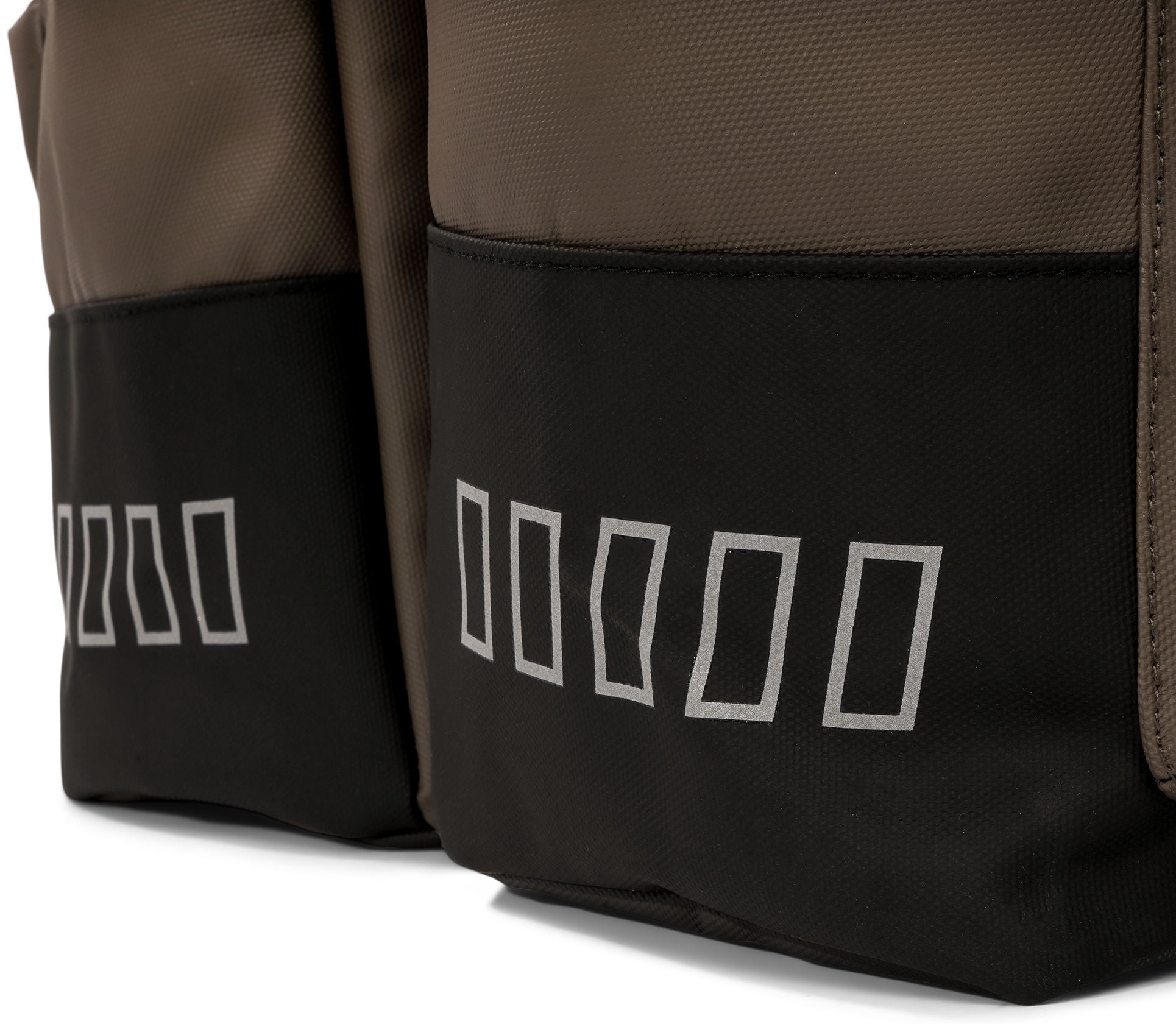 Gerecyclede dubbele fietstas Urban Proof Cargo 38 liter 30 x 15 x 42 cm - bruin