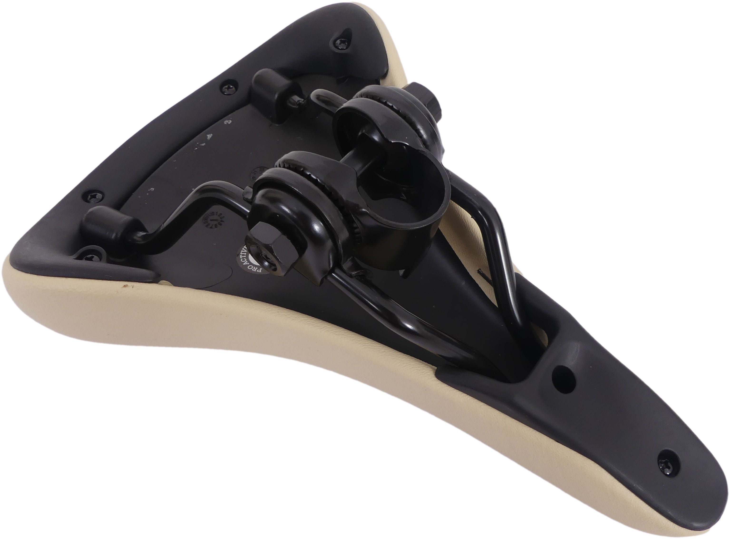MERKLOOS Fietszadel voor 20-26" kinderfiets - creme