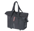 Fietstas Basil City MIK met KF-haak 8-11 liter 39,5 x 39 x 15 cm - zwart