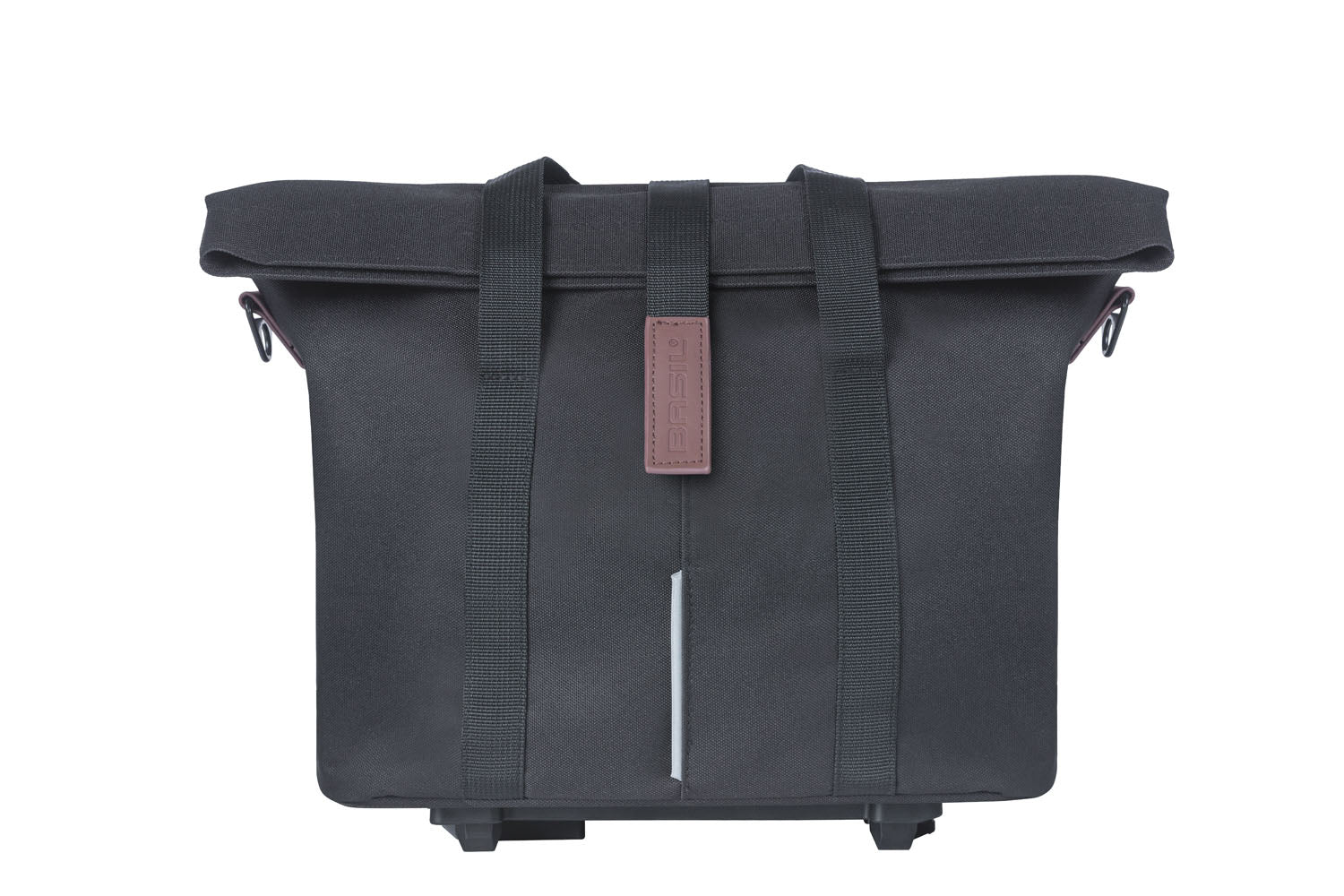 Fietstas Basil City MIK met KF-haak 8-11 liter 39,5 x 39 x 15 cm - zwart