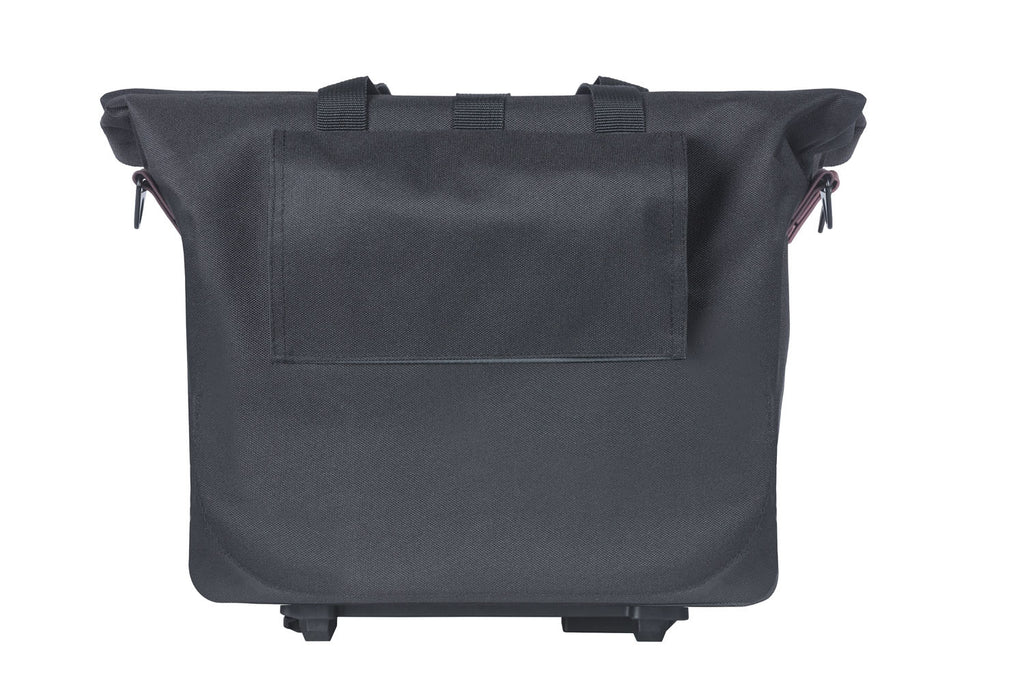 Fietstas Basil City MIK met KF-haak 8-11 liter 39,5 x 39 x 15 cm - zwart