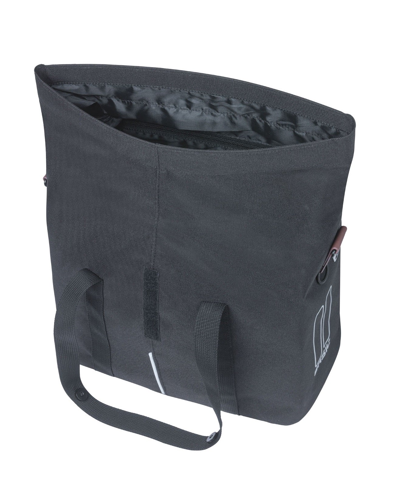 Fietstas Basil City MIK met KF-haak 8-11 liter 39,5 x 39 x 15 cm - zwart
