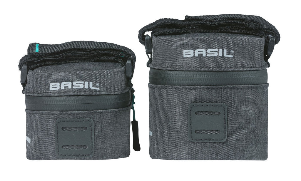 Zadeltas S Basil Discovery 365D 0.5 liter 7 x 8 x 14 cm - zwart melee